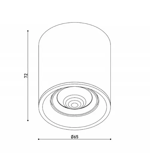 Світильник точковий KLOODI KD-EYE65 5W 4K WH - фото 2