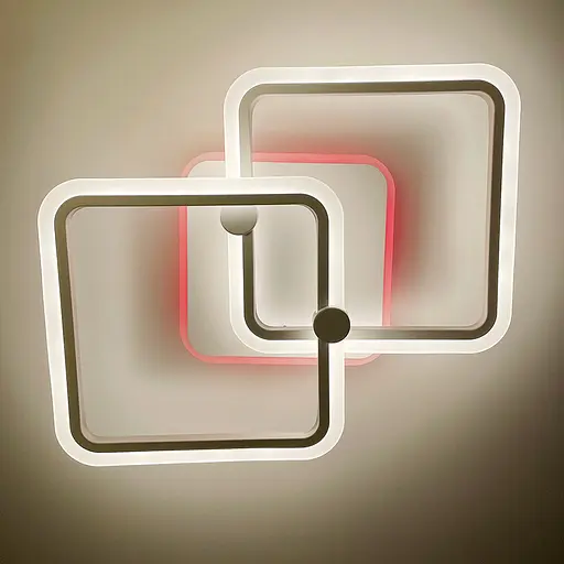 Стельова мінімалістична LED люстра в білому корпусі Line.F RGB підсвітка Немає - фото 2