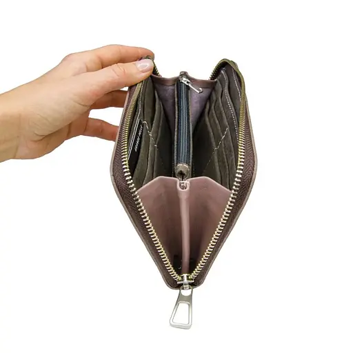 Шкіряний гаманець Grande Pelle 20х10.5х2.5 см acs0029303 - фото 2