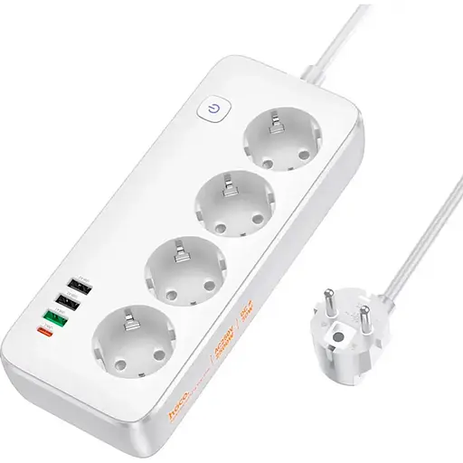 Сетевой фильтр Hoco AC21 Sunlight White [128371] - фото 2