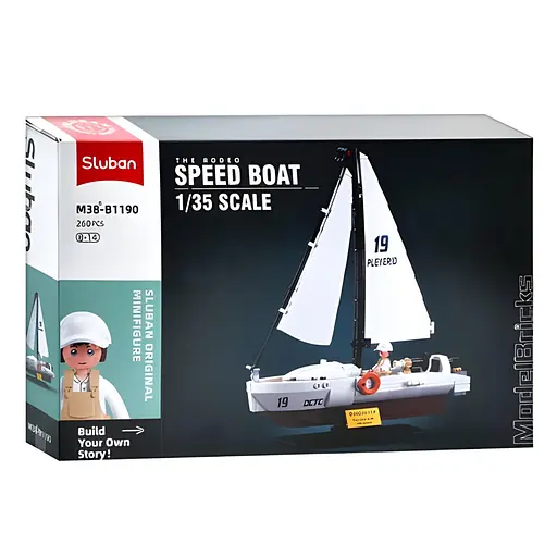 Конструктор Sluban Яхта на 260 деталей 1:35 (M38-B1190) - фото 3