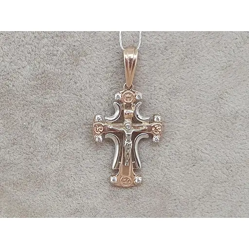 Золотой крестик Империя золота. Распятие Христа. КР316И - фото 2