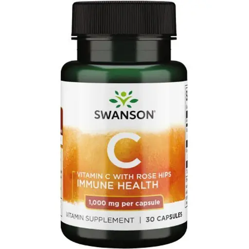 Витамин С Swanson Vitamin C with Rose Hips 1000 мг 30 капсул