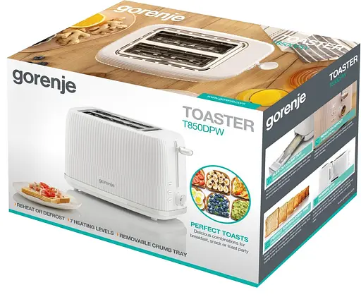 Тостер Gorenje T850DPW (TA1425-CE) (7102264) - фото 5