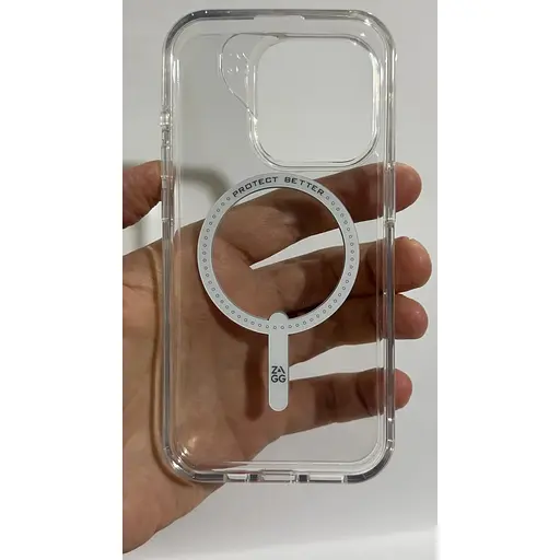 Оригінальний протиударний чохол Gear4 Crystal Palace MagSafe для iPhone 15 Pro (6.1") Прозорий (702312618) - фото 10