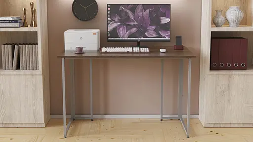 Комп'ютерний стіл Ferrum-decor Ханна 75x140x70 сірий ДСП Дуб Сонома Труфель 16мм (FRD-101443) - фото 4