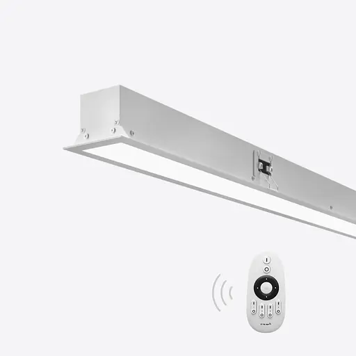 Вбудований керований лінійний світильник X-LED 100Вт сірий (2020х42х45) - фото 1