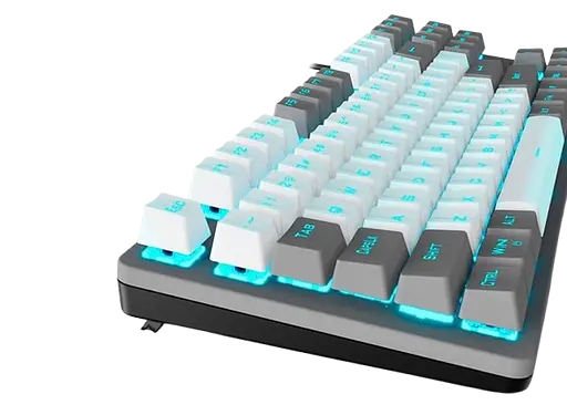 Клавіатура Aula F3287 Blue Switch Grey/White (6948391240954) - фото 2