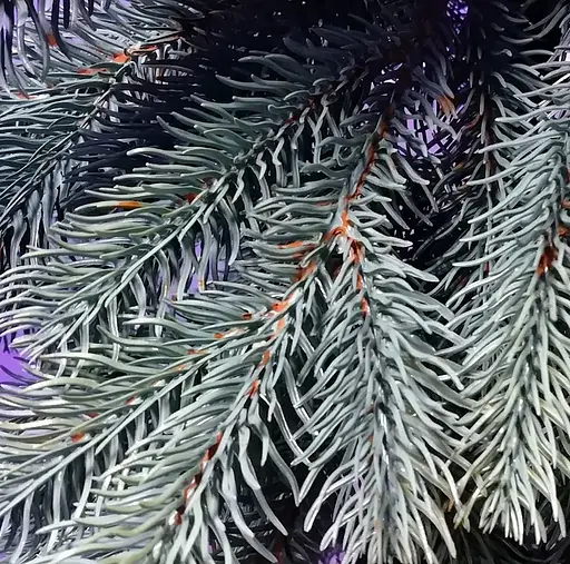 Гирлянда густая из хвои Элит 1.5 м литая (Голубая) - фото 5