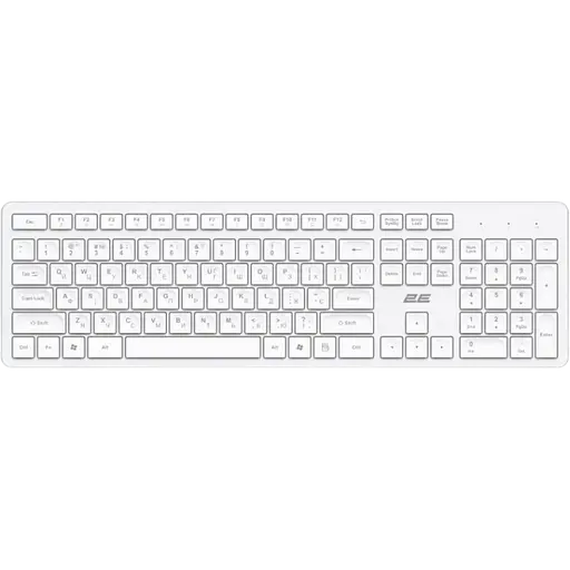 Клавиатура беспроводная 2E KS260 EN/UKR White (2E-KS260WWH_UA) - фото 3