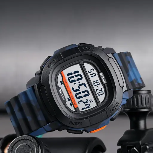 Наручний годинник чоловічий 1657CMBU Camouflage-Blue Skmei acs0030642 - фото 4