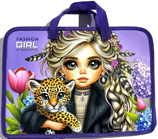 Папка на блискавці із довгою ручкою, А4+, P0263