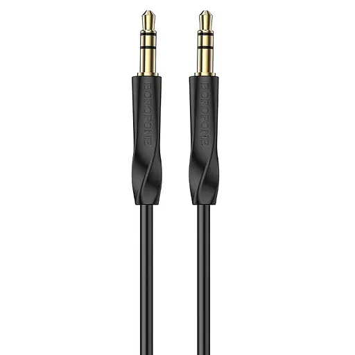 Аудіокабель BOROFONE BL16 Clear sound AUX audio cable Black - фото 1