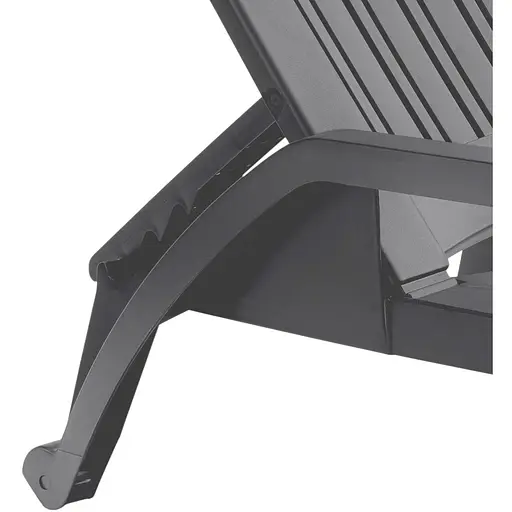 Шезлонг пластиковий Bica Zanzibar, графіт - фото 5