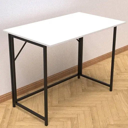 Стіл розкладний Моріс Ferrum-decor 750x1000x600 Чорний метал ДСП Біле 16 мм (FRD-104669) - фото 7