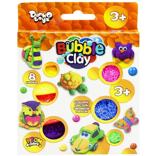 Набір креативної творчості Danko Toys Bubble Clay 8 кольорів BBC-04-01U - фото 1