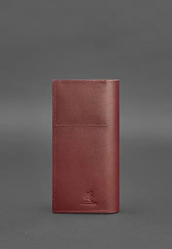 Кожаный тревел-кейс 3.1 бордовый Краст - фото 6