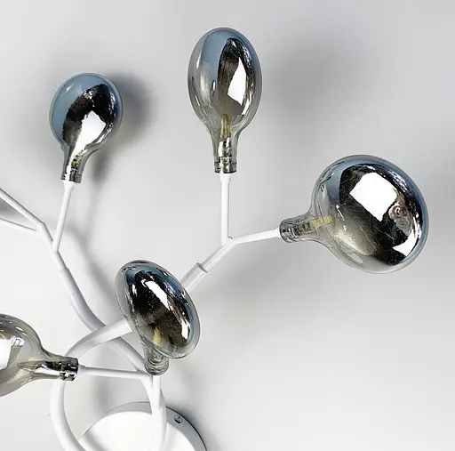 Флористический настенный светильник в корпусе белого цвета Line F Арт. W686/7 WT - фото 3