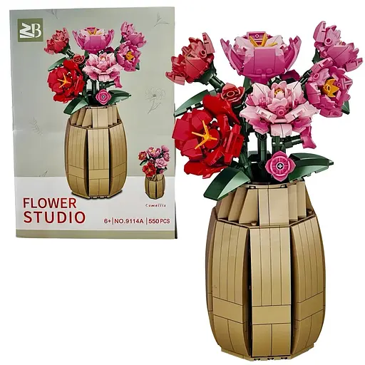 Конструктор Flower Studio Камелії у вазі на 550 деталей (9114A)