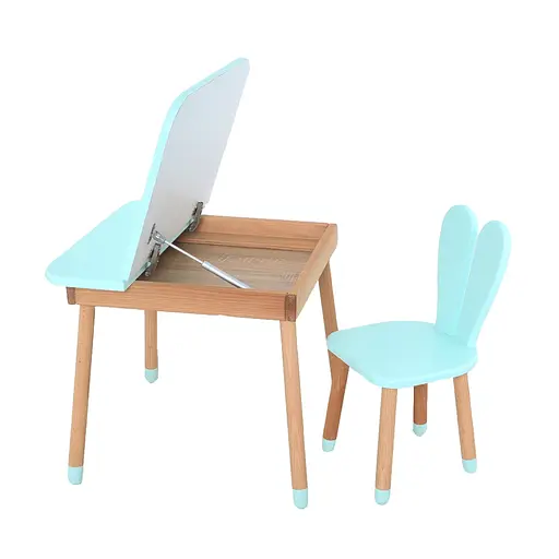 Дитячий стіл 04-025B-DESK, зі стільчиком, блакитний - фото 2