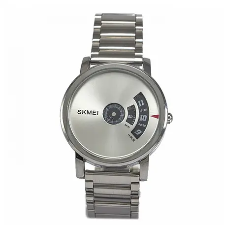 Чоловічий годинник Skmei 1260 оригінальні silver black - фото 10