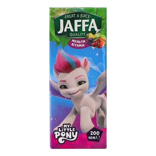 Мультивітамінний нектар з м'якоттю Jaffa Поні-Трансформери TBA slim 0.2 л - фото 2
