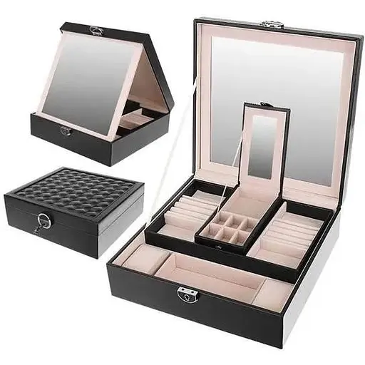 Черный ящик-органайзер Beautylushh для украшений 8896 - фото 1