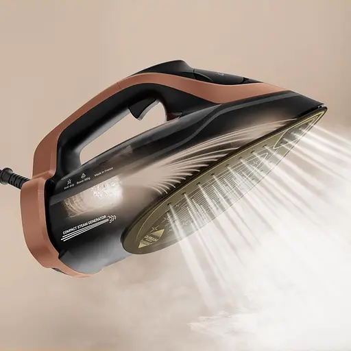 Tefal Праска Ultimate Power Pro, 3200Вт, 350мл, паровий удар -300гр, постійна пара - 85гр, керам. підошва, чорно-золотий - фото 6