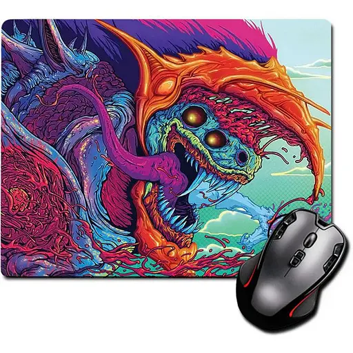 Игровая поверхность Nextprint Скин Hyper Beast CS:GO 220 х 180 мм (542)