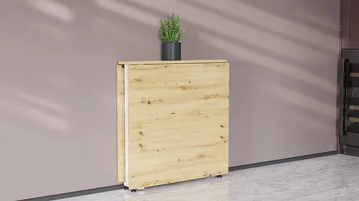 Стіл-книга трансформер Оріон 2 Ferrum-decor 750x1520x730 Білий метал ДСП Дуб Артізан 16 мм (FRD-104595) - фото 6