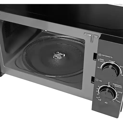 Мікрохвильова піч Grunhelm 20MX750-B 700 Вт 20 л чорна (138241) - фото 4