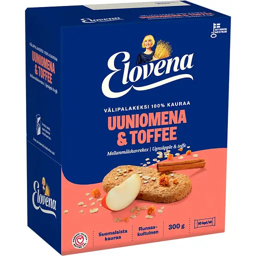 Уценка. Галеты из овса Elovena с яблоком и ирисом 300 г