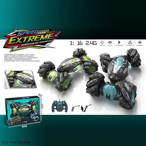 Всюдихід-трюкач на радіокеруванні Twist, акумулятор, USB-зарядка, світло, 31x9x25 см, YJ-096-3 (В асортименті) - фото 4