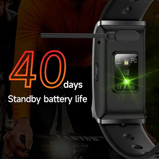 Розумний фітнес-браслет, фітнес-трекер і трекер активності, функція вимірювання одним дотиком, вимірювання пульсу, сну, даних про - фото 4