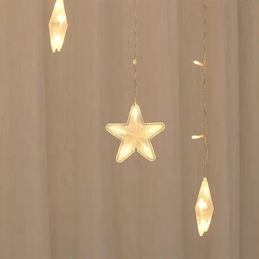 Гирлянда LED Star штора Звездочки 136 led длина 3 метра - фото 2