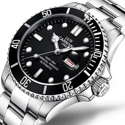 Часы мужские наручные Carnival Patent (Серебристые) - фото 2