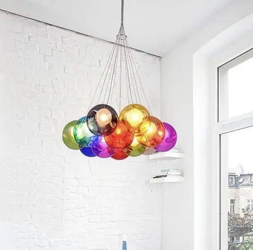 Яскравий світильник Восса Multicolor на 9 кольорових плафонів Line.F AA 225/9 - фото 2