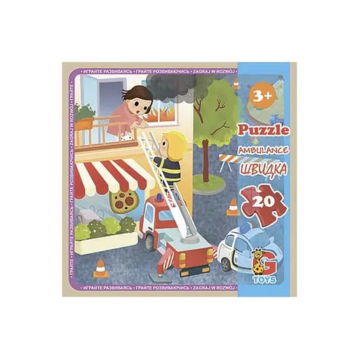 Детский пазл Транспорт LT09, 20 элементов