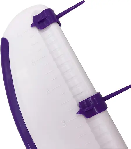 Линейка пластиковая кондитерская с делениями для разметки торта 16 см, Kitchen Master Белый 85396 - фото 5