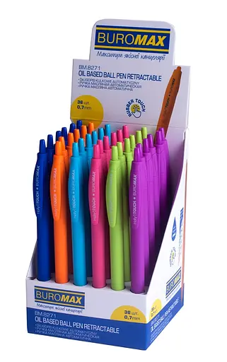 Ручка шариковая автоматическая, масляная, 36 шт., BM.8271