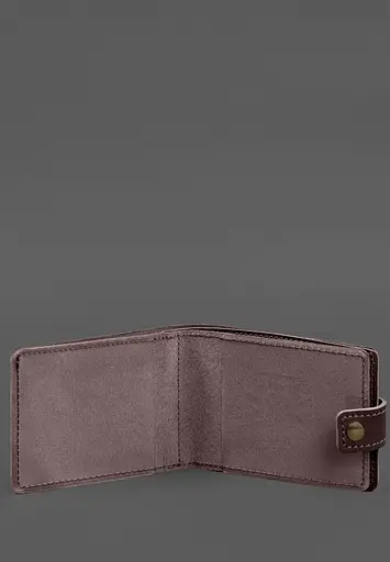 Кожаная обложка-портмоне на удостоверение ГСЧС бордовая - фото 3