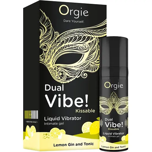 Рідкий вібратор Orgie Dual Vibe! Lemon Gin And Tonic 15 мл