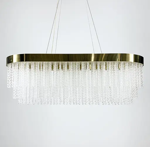 Видовжена розкішна дизайнерська люстра | Арт. M 221 L | Line F - фото 2