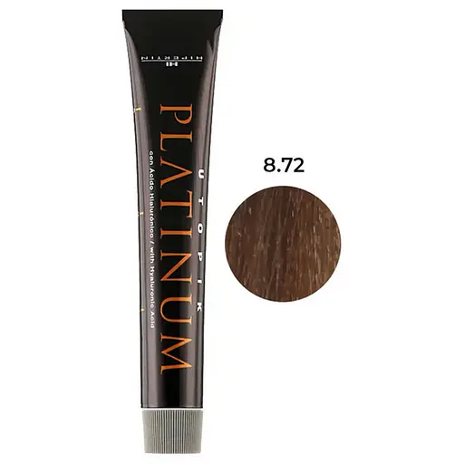 Професійна стійка крем-фарба Hipertin Platinum 8.72 світлий блонд коричнево-перламутровий - фото 1