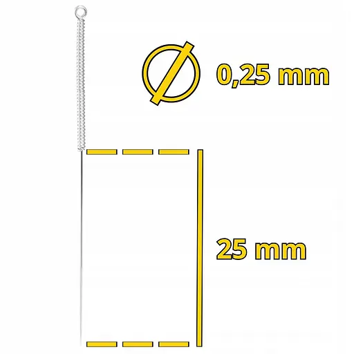 Иглы акупунктурные 4FIZJO 0.25 х 25 мм с направляющей 100 шт 4FJ0553 (P-5907739318930) - фото 2