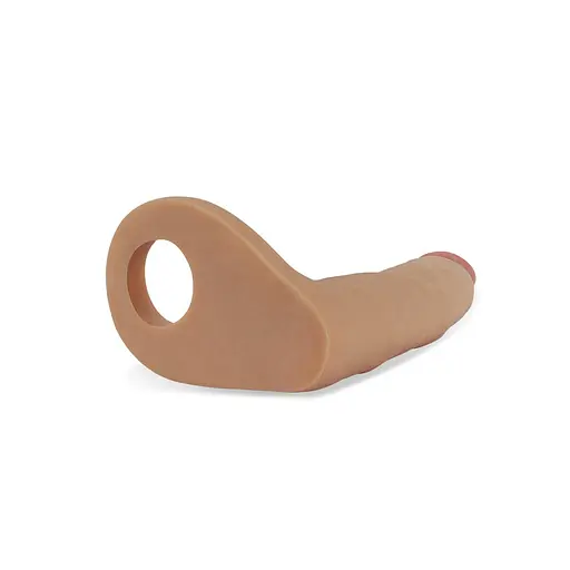 Насадка на пенис для двойного проникновения Lovetoy The Ultra Soft 17 см телесный - фото 3