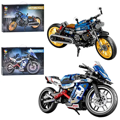 Конструктор Мотоцикл, 426 деталей (31.3 см) або 409 деталей (29.8 см), 52x35x7.5 см - фото 2