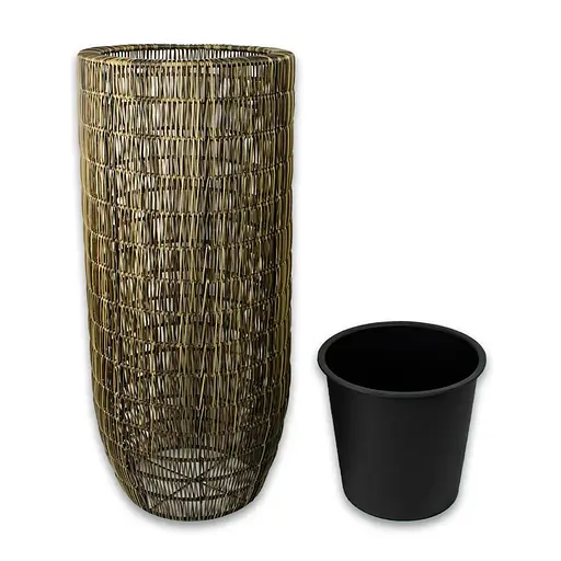 Кашпо Engard из искусственного ротанга 40х40x91 см (HA-04) - фото 2