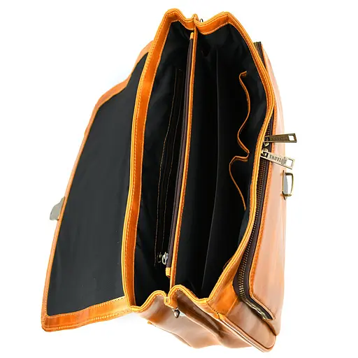 Кожаный мужской портфель на два отделения TARWA 41х31.5х12 см sum0028398 - фото 8