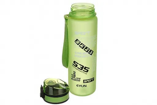 Пляшка для води спортивна Laprida Soft-touch 650 мл салатова (67-3813) - фото 2